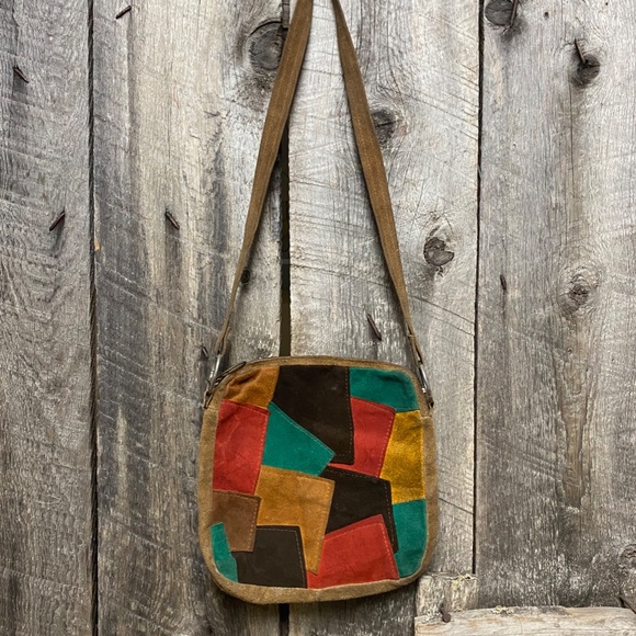 Vintage Leather Patchwork Purse - Picture 2 of 5